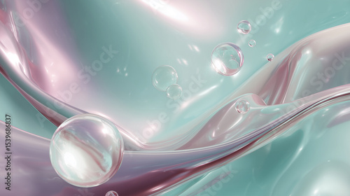 Iridescent Abstract Backgrounds – Fluid Fabric, Glass Textures & Modern Gradient Waves