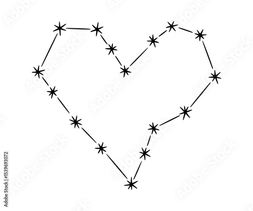 A constellation shaped like a heart