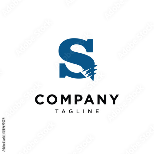 Letter S Screw logo Icon Vector