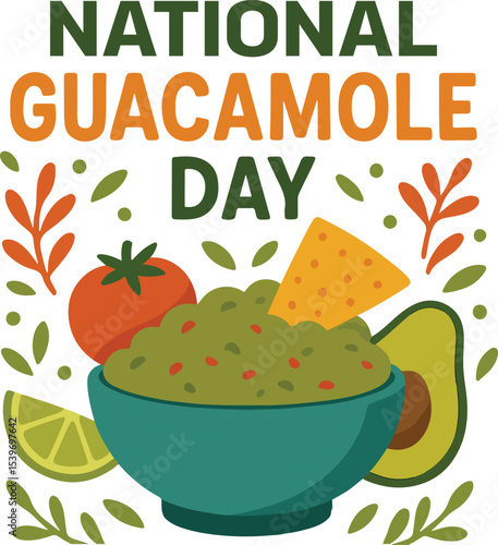 National Guacamole Day Illustration