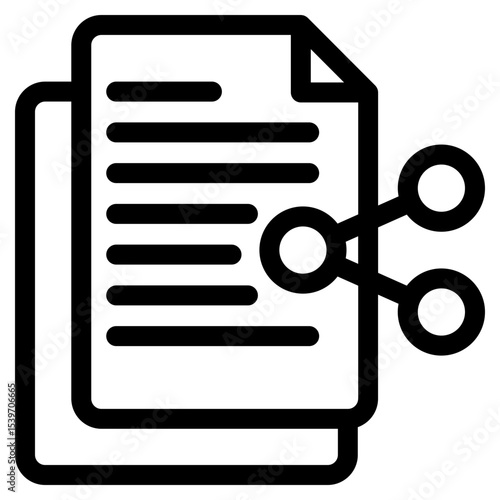 File Sharing line icon