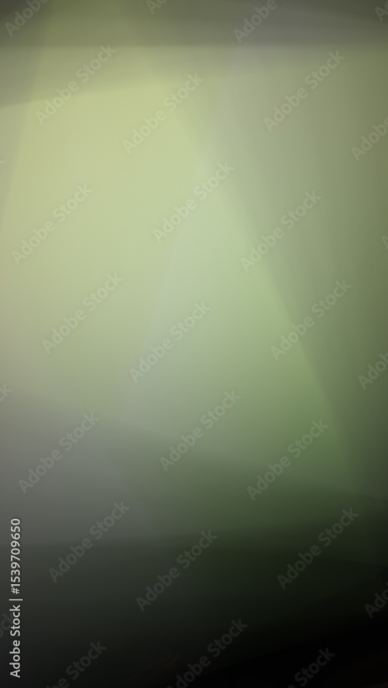 Obraz premium A soft gradient flows through layered shades of green and gray, creating a tranquil, abstract composition with modern depth and harmonious minimalism.
