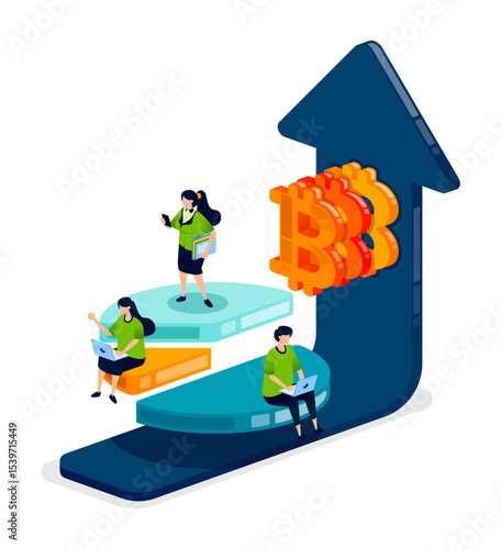 People analyze crypto and bitcoin pie charts to understand asset distributions, market share, and increasing trends in financial investment strategies