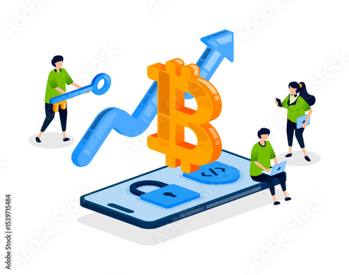 People access mobile apps securely to trade bitcoin and crypto for investment growth while managing risks in digital finance and crypto transactions
