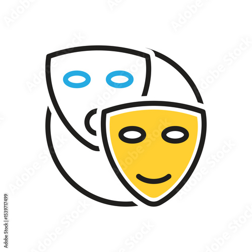 Multi color icon for pretend