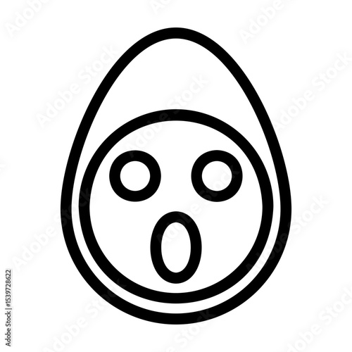 a collection of icons containing various egg-shaped expressions