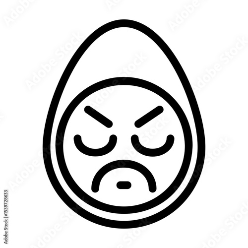 a collection of icons containing various egg-shaped expressions