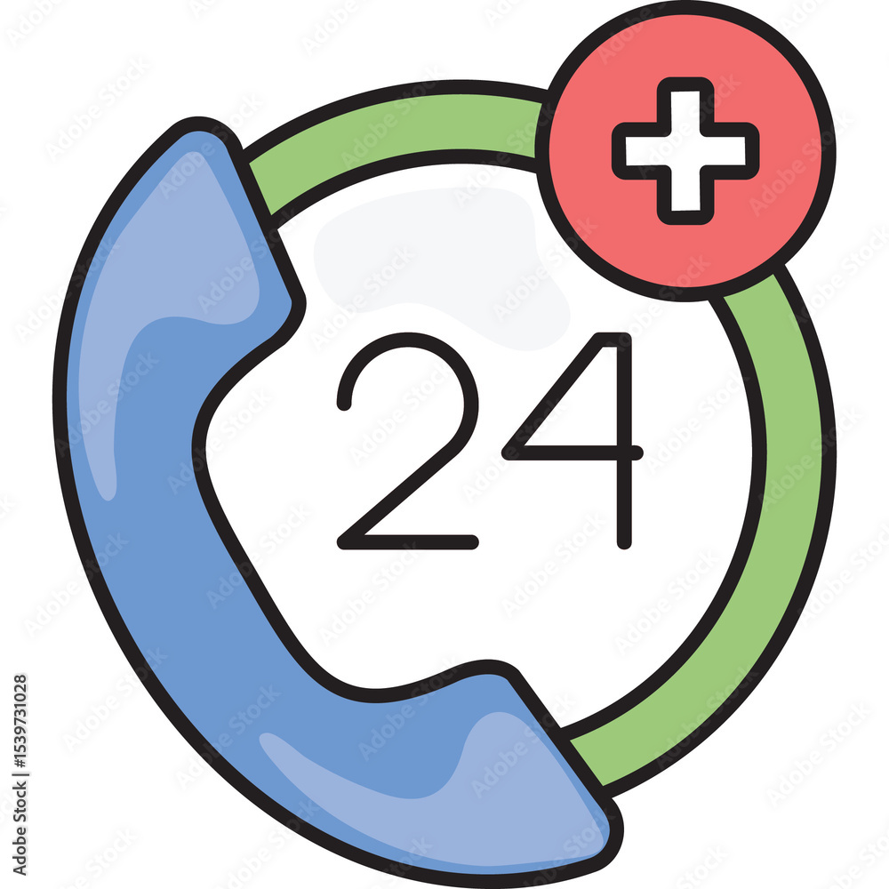 Obraz premium Emergency Service Sticker