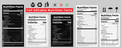 Nutrition facts,supplement facts label,vitamin facts ,Canada nutrition fact,US supplements fact