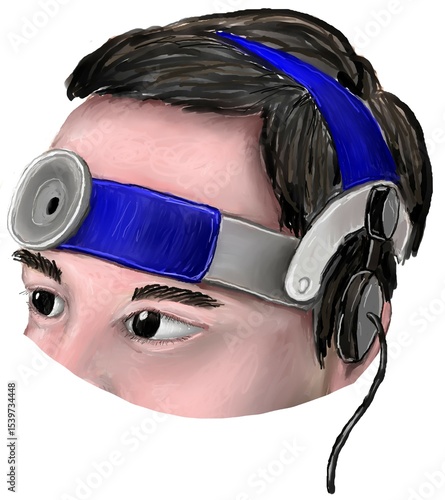 the position of head banding in TCD examination