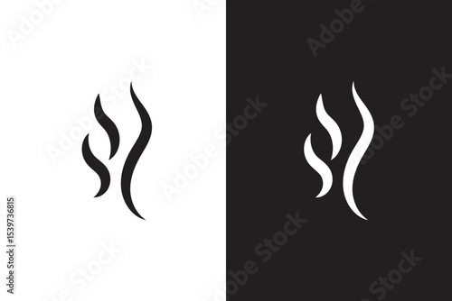 Smoke Icon. Steam Icon. Smell Icon. Aromas vaporize icons. Vector Illustration. Vector Graphic. EPS 10