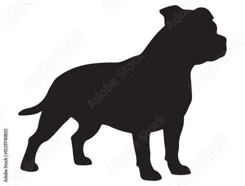 STAFFORDSHIRE DOG SILHOUETTE