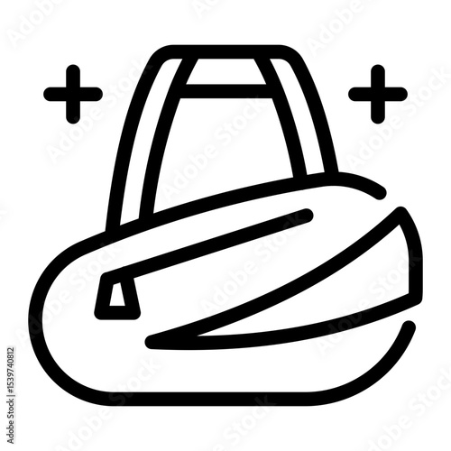 This Padel Bag icon is suitable for Padel, Racket Sport, etc