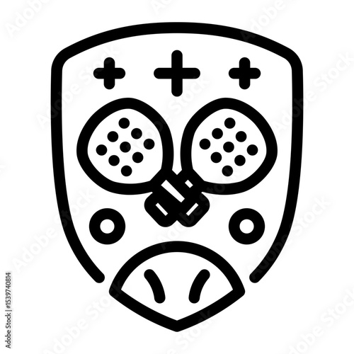 This Padel Club icon is suitable for Padel, Racket Sport, etc