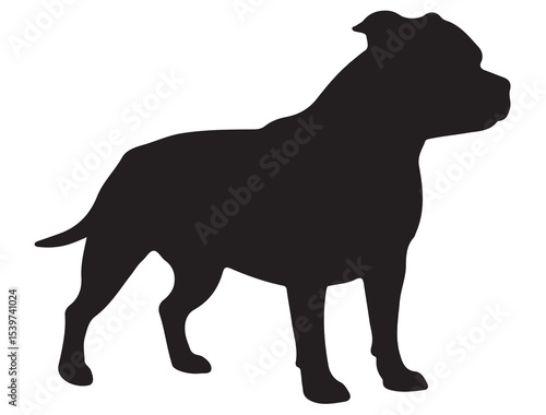 STAFFORDSHIRE DOG SILHOUETTE