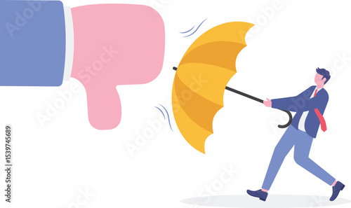 Handle business criticism or negative feedback, manage boss blame,

