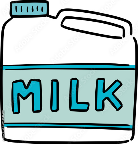 Illustration of milk gallon

