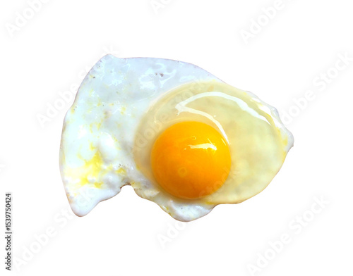 Fotografie sunny side up egg isolated on white