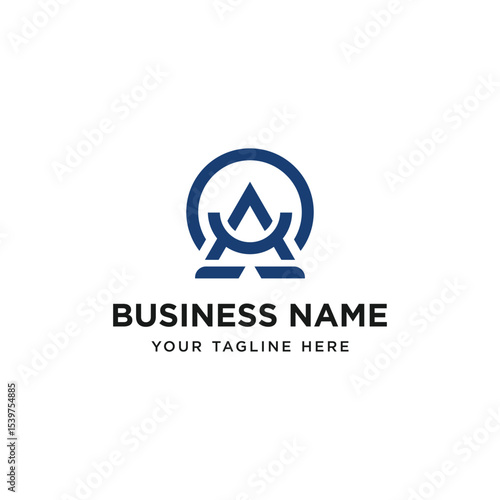 alpha omega line logo design