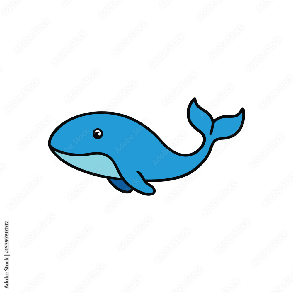 Obraz premium dolphin on white background vector art