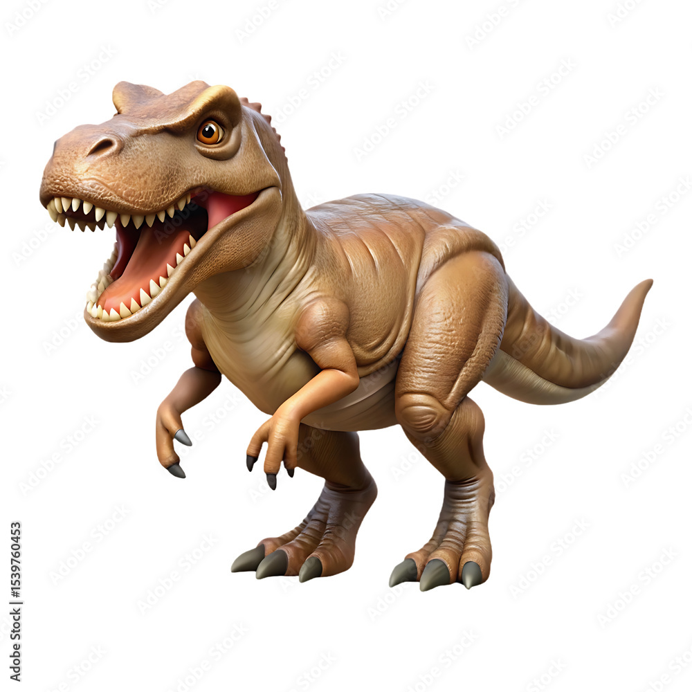 Cute cartoon t rex dinosaur isolated on transparent background Cute cartoon t rex dinosaur isolated on transparent background