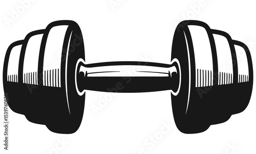 dumbbell isolated on white