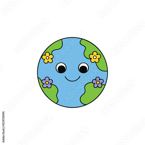planet earth in the space