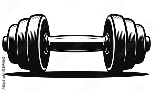 dumbbell isolated on white background