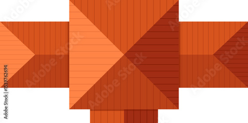 House Top View Illustration