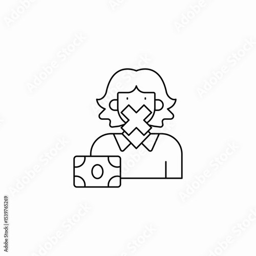 ransom money icon sign vector