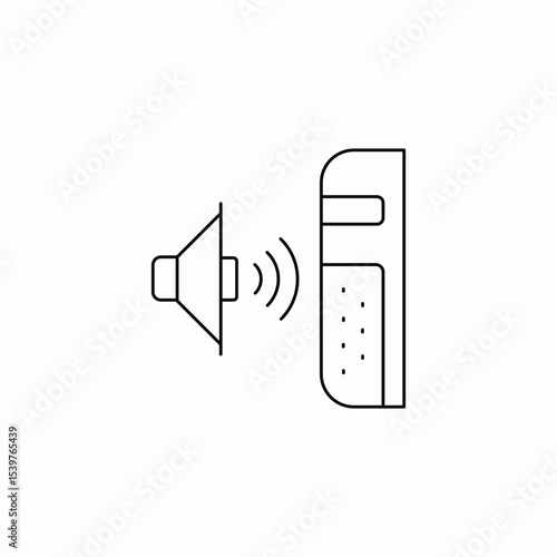 sound bell icon sign vector