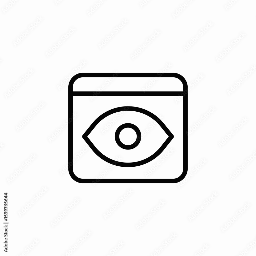 tab view icon sign vector tab view icon sign vector