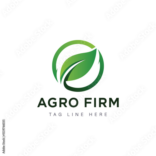 Free Download Abstract green eco company logo design with leaf and nature elements - GFXLoad