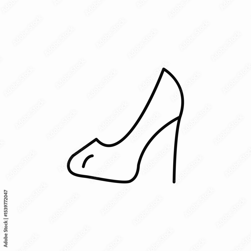 thin heels icon sign vector thin heels icon sign vector