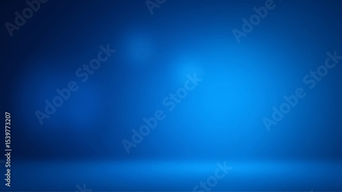 Abstract blue light design with flowing motion and blurry glow