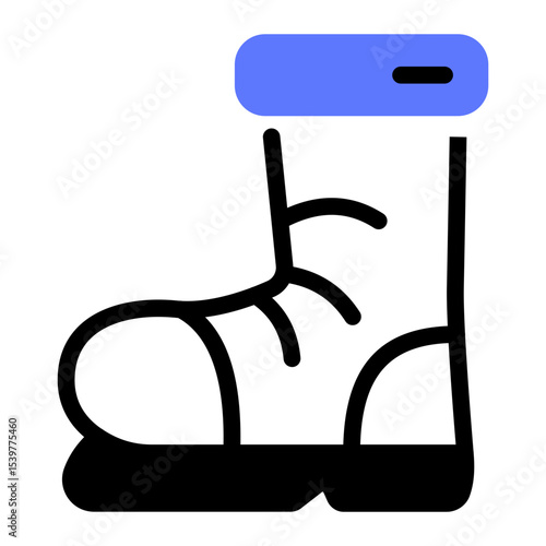 This Boot icon is suitable for Camping, Outdoor Activity, Summer Vacation, etc