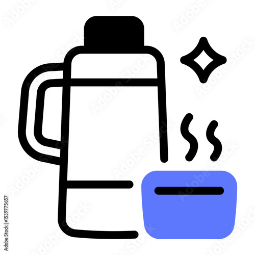 This Thermo icon is suitable for Camping, Outdoor Activity, Summer Vacation, etc