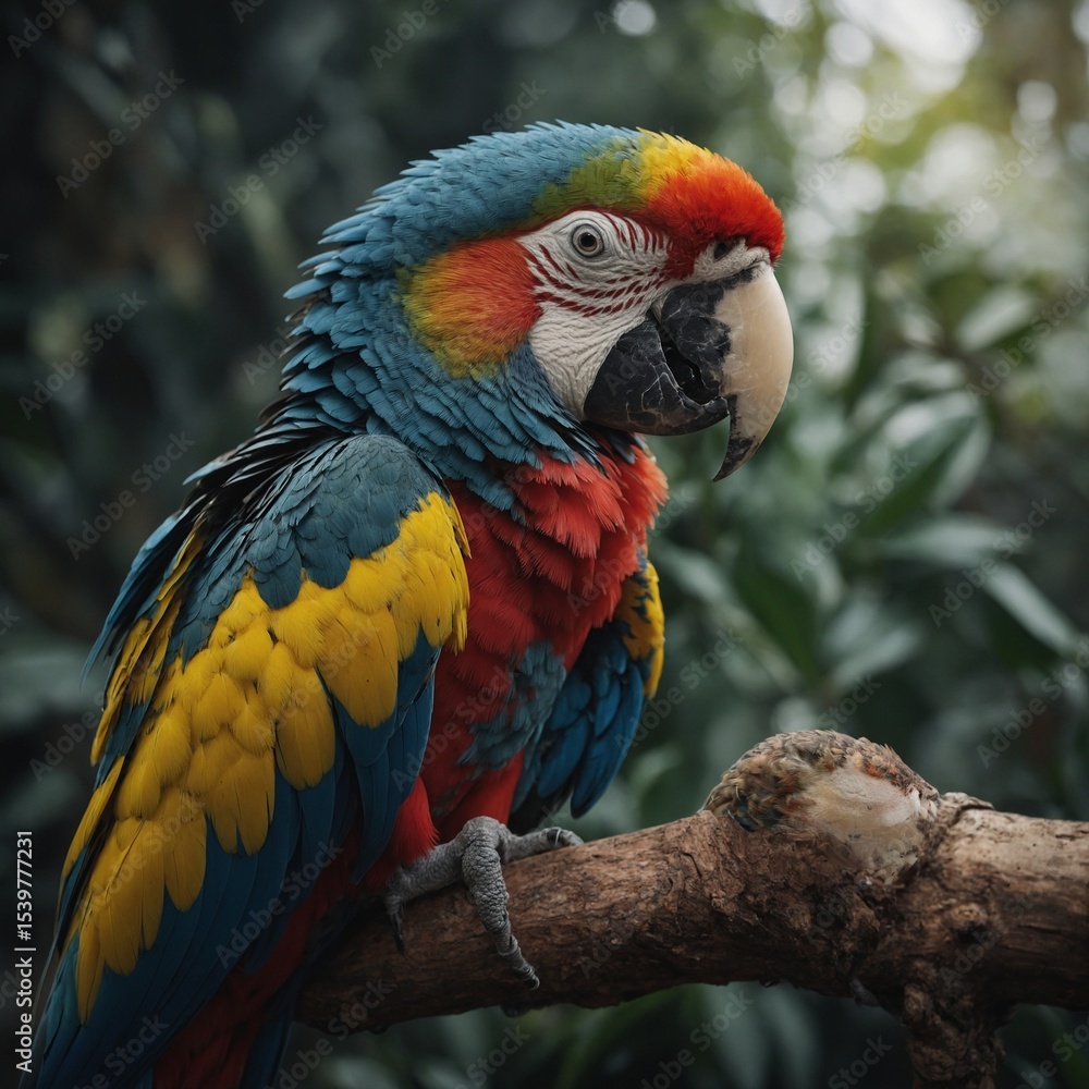 Obraz premium red and yellow macaw