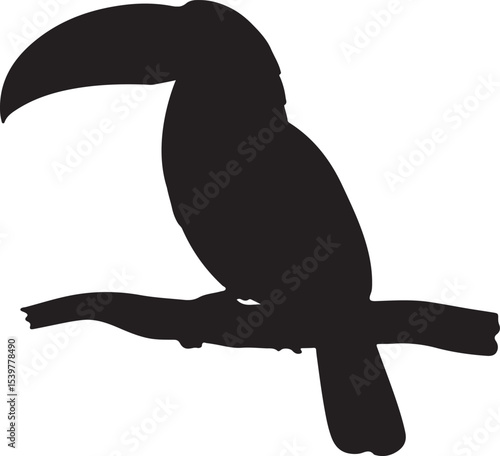 TOUCAN BIRD SILHOUETTE