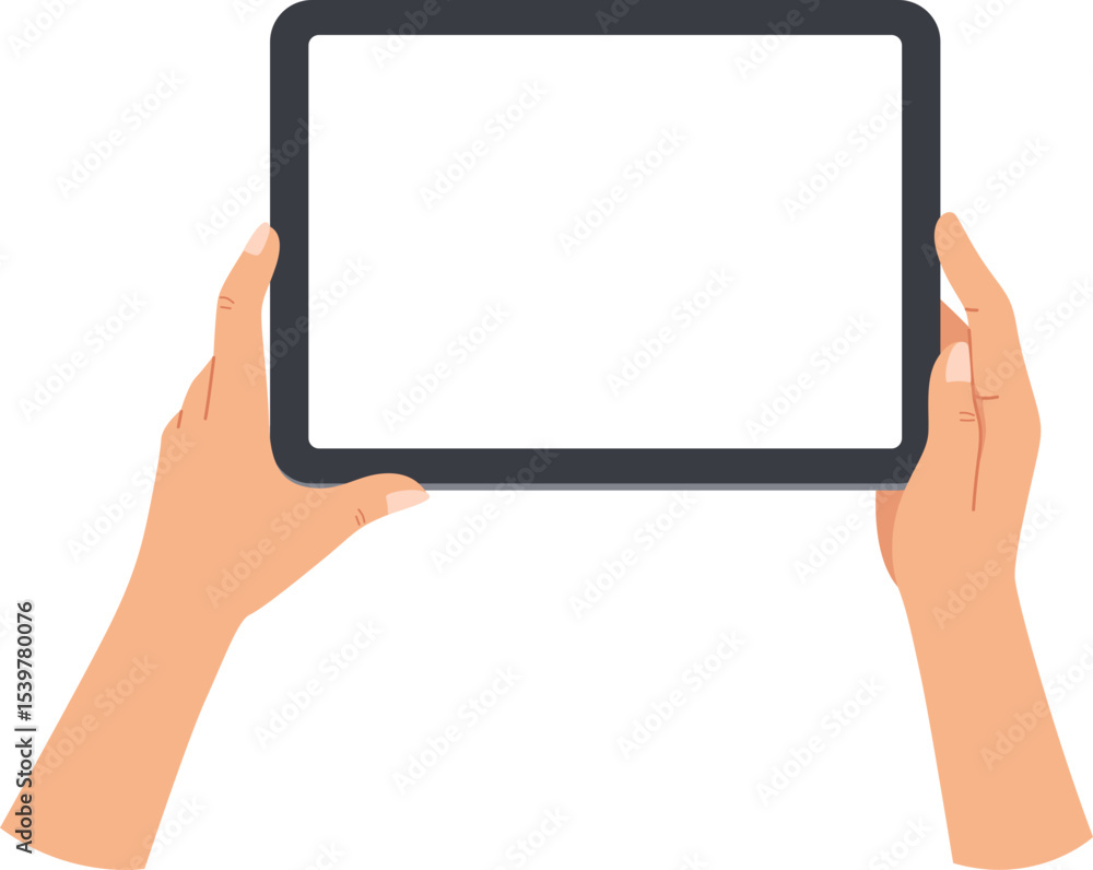 Hand Holding Tablet Hand Holding Tablet