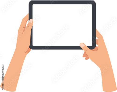 Hand Holding Tablet