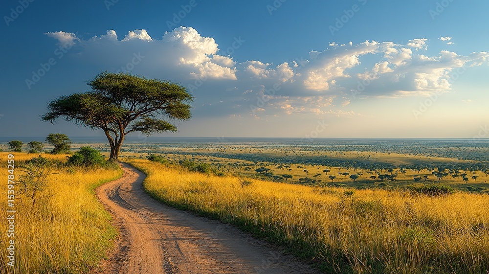 Obraz premium road in the field