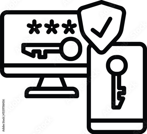 Two-Factor Login Icon 