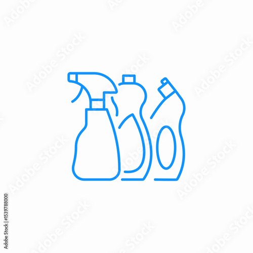 cleaning kit icon sign vector