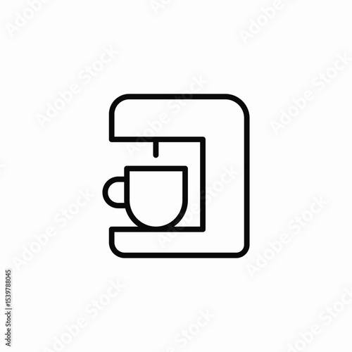 coffee appliance icon sign vector
