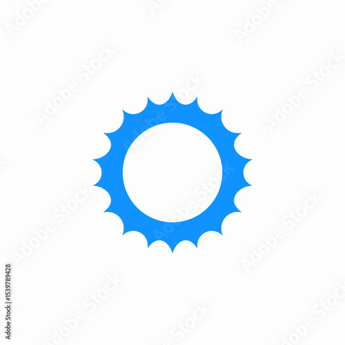 warm sun icon sign vector