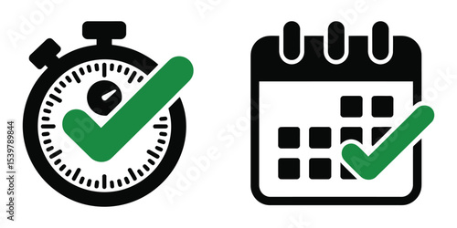 Abstract time concept icon vector

