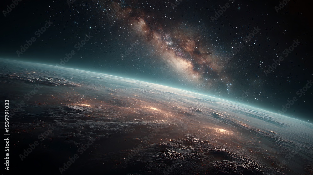 Fototapeta premium Planet Earth From Deep Space