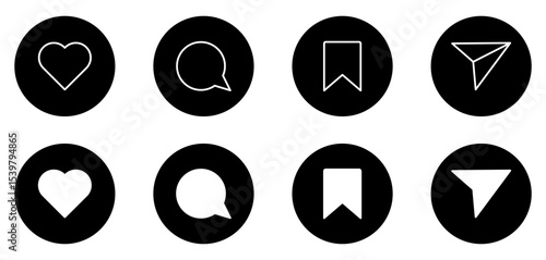 Big set of social media icons