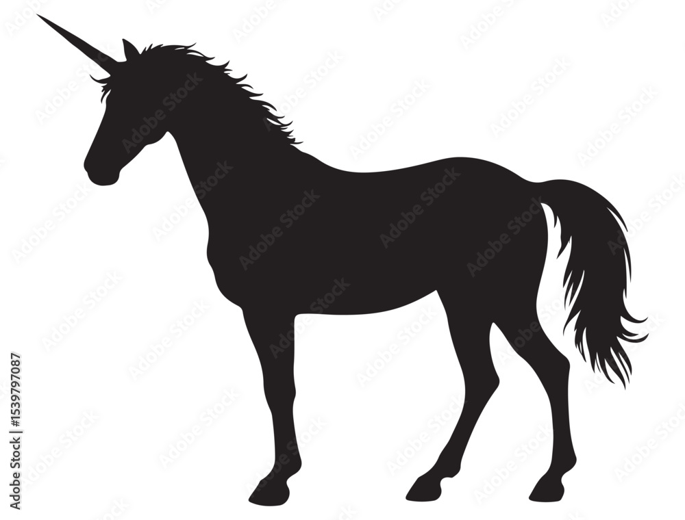 Obraz premium UNICORN SILHOUETTE